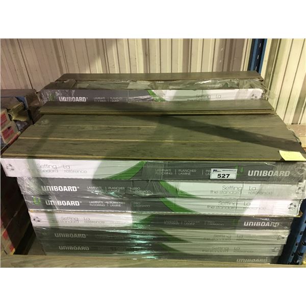 44 BOXES OF UNIBOARD INSPIRED WALNUT LAMINATE DROPDOWN CLICK FLOORING *MUST TAKE ALL*