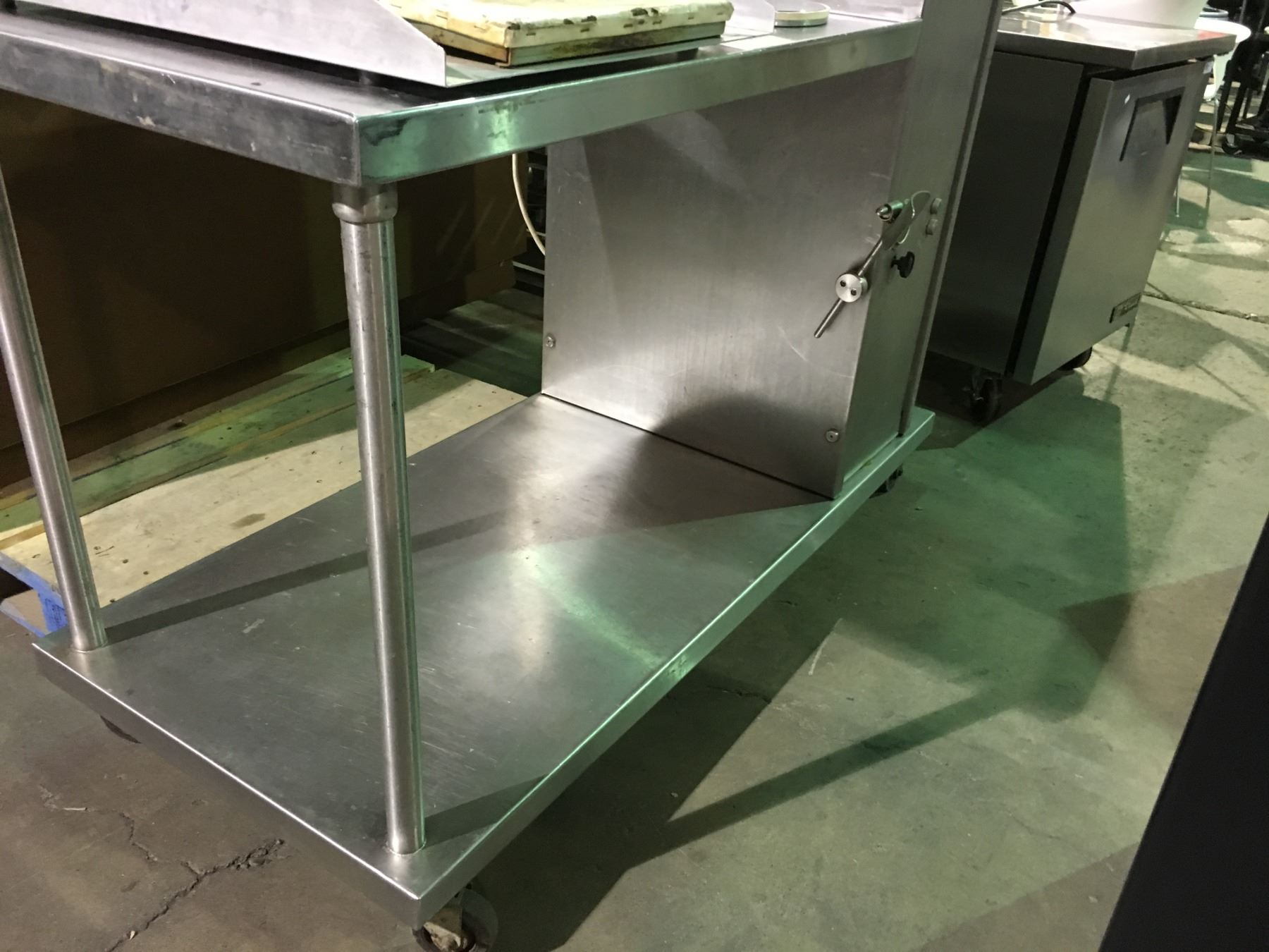 Component Stuffing Table STAINLESS STEEL COMMERCIAL MOBILE PISTON SAUSAGE STUFFER/PREP TABLE ...