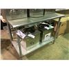 Image 1 : STAINLESS STEEL 2 TIER PREP TABLE H35" X W48" X D30"