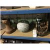 Image 2 : SHELF OF ASSORTED SMALL INDOOR/OUTDOOR DECORATIVE WATER FOUNTAINS