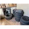 Image 2 : ASSORTED SIZED VEHICLE TIRES, STEEL RIMS & AUTOMOTIVE PARTS