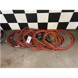 ASSORTED LENGTHS OF AIR HOSE WITH 4 AIR FILTERS