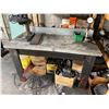 Image 2 : GREEN DP-1400, 12 SPEED INDUSTRIAL TABLE TOP DRILL PRESS ON WORK BENCH