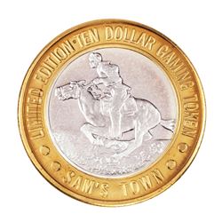 .999 Fine Silver Sam's Town Casino Las Vegas $10 Limited Edition Gaming Token