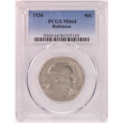 1936 Robinson Arkansas Centennial Commemorative Half Dollar Coin PCGS MS64