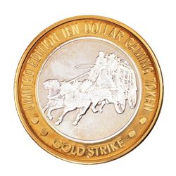 .999 Fine Silver Gold Strike Jean, Nevada $10 Limited Edition Casino Gaming Token