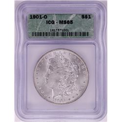 1901-O $1 Morgan Silver Dollar Coin ICG MS65