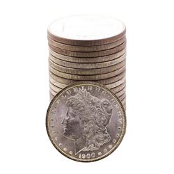 Roll of (20) Brilliant Uncirculated 1900 $1 Morgan Silver Dollar Coins