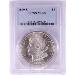 1879-S $1 Morgan Silver Dollar Coin PCGS MS65