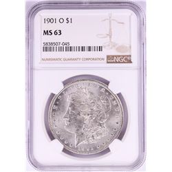 1901-O $1 Morgan Silver Dollar Coin NGC MS63