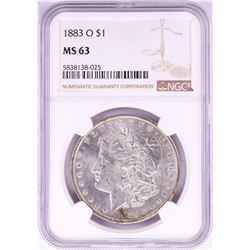 1883-O $1 Morgan Silver Dollar Coin NGC MS63
