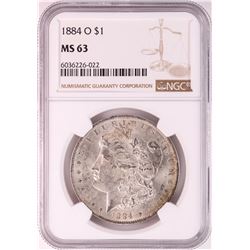 1884-O $1 Morgan Silver Dollar Coin NGC MS63 Nice Toning