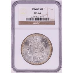 1884-O $1 Morgan Silver Dollar Coin NGC MS64