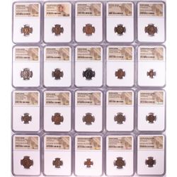 Lot of (20) Different Ancient Roman Empire Coins NGC Certified