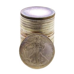 Roll of (20) Brilliant Uncirculated Mixed Date $1 American Silver Eagle Coins