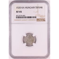 1520 KB Hungary Denar 'Madonna and Child' Coin NGC XF45