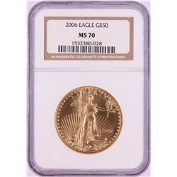2006 $50 American Gold Eagle Coin NGC MS70