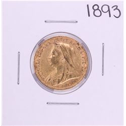 1893 Great Britain Sovereign Gold Coin