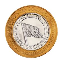 .999 Silver McCarran International Airport $10 Casino Limited Edition Gaming Token