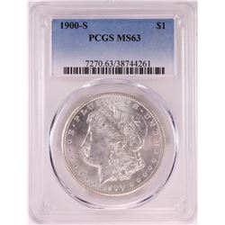 1900-S $1 Morgan Silver Dollar Coin PCGS MS63