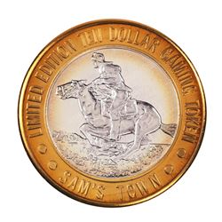 .999 Silver Sam's Town Las Vegas, Nevada $10 Limited Edition Casino Gaming Token
