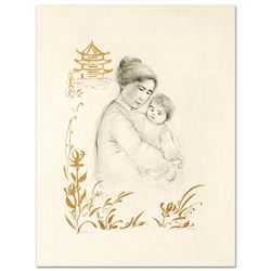 Edna Hibel (1917-2014) "Lei Jeigiong and her Baby in the Garden of Yun-Ta" Limited Edition Lithograp
