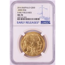 2016 $50 American Gold Buffalo Coin NGC MS70 Early Releases