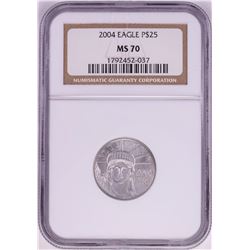 2004 $25 Platinum American Eagle Coin NGC MS70
