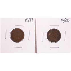 Lot of 1879-1880 Indian Head Cent Coins