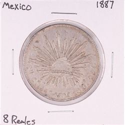 1887 Mexico 8 Reales Silver Coin