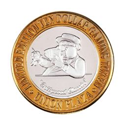 .999 Silver Plaza Hotel & Casino Las Vegas, NV $10 Limited Edition Gaming Token