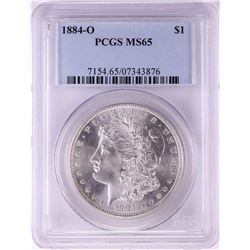 1884-O $1 Morgan Silver Dollar Coin PCGS MS65