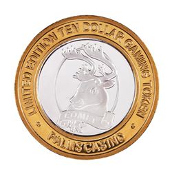 .999 Silver Palms Casino Las Vegas Nevada $10 Limited Edition Gaming Token