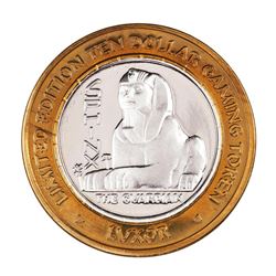 .999 Silver Luxor Las Vegas, Nevada $10 Casino Limited Edition Gaming Token