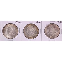 Lot of 1896-1898 $1 Morgan Silver Dollar Coins