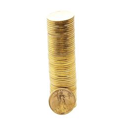 Original Tube of (50) 1999 $5 American Gold Eagle Coins