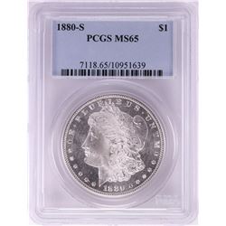 1880-S $1 Morgan Silver Dollar Coin PCGS MS65
