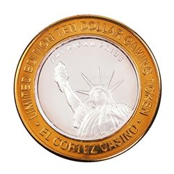 .999 Silver El Cortez Hotel and Casino $10 Limited Edition Gaming Token