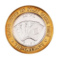 .999 Silver The Orleans Hotel & Casino Las Vegas, NV $10 Casino Token Limited Edition