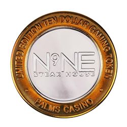.999 Silver Palms Casino Las Vegas, NV $10 Casino Limited Edition Gaming Token