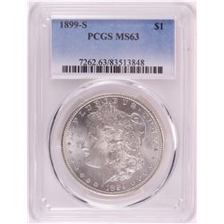 1899-S $1 Morgan Silver Dollar Coin PCGS MS63