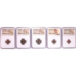 Lot of (5) Ancient Roman Empire Coins NGC Certified