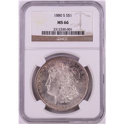 1880-S $1 Morgan Silver Dollar Coin NGC MS66