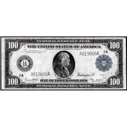 1914 $100 Federal Reserve Note Boston