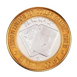 .999 Silver Barbary Coast Las Vegas, Nevada $10 Limited Edition Gaming Token