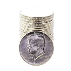 Roll of (20) 1964 Kennedy Half Dollar Coins