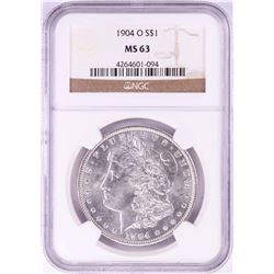 1904-O $1 Morgan Silver Dollar Coin NGC MS63