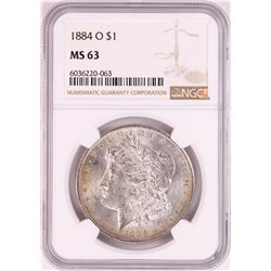 1884-O $1 Morgan Silver Dollar Coin NGC MS63 Great Toning