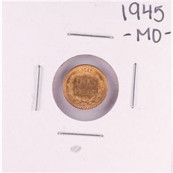 1945 Mexico Dos Pesos Gold Coin