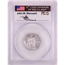 1998-W $25 Proof Platinum American Eagle Coin PCGS PR70DCAM John Mercanti Signature